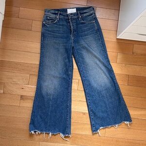 MOTHER The Stunner Roller Ankle Chew Jeans, Size 28